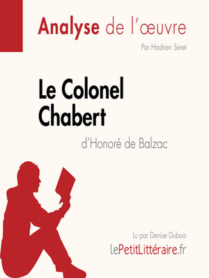 cover image of Le Colonel Chabert d'Honoré de Balzac (Fiche de lecture)